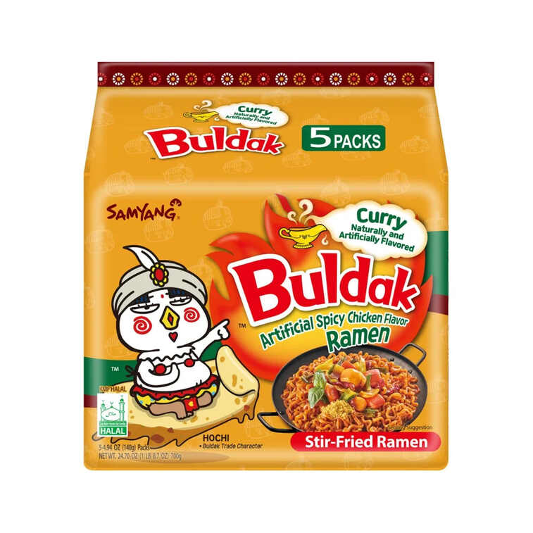 BULDAK NOODLES CURRY NATURAL FLAVOR